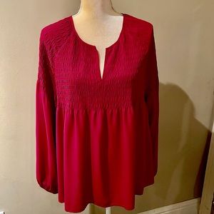 Victorian Inspired Smocked Babydoll Top